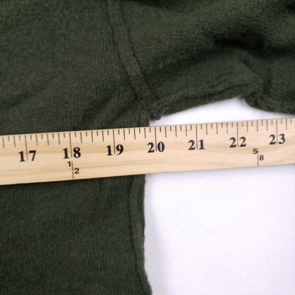 Wishlist Cropped Sweater Womens M/L Green V-Neck‎ Long Sleeve - Picture 8 of 8